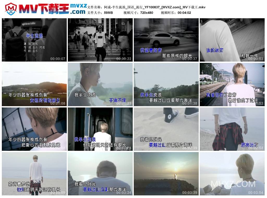 阿成-半生流浪_国语_流行_YF100837